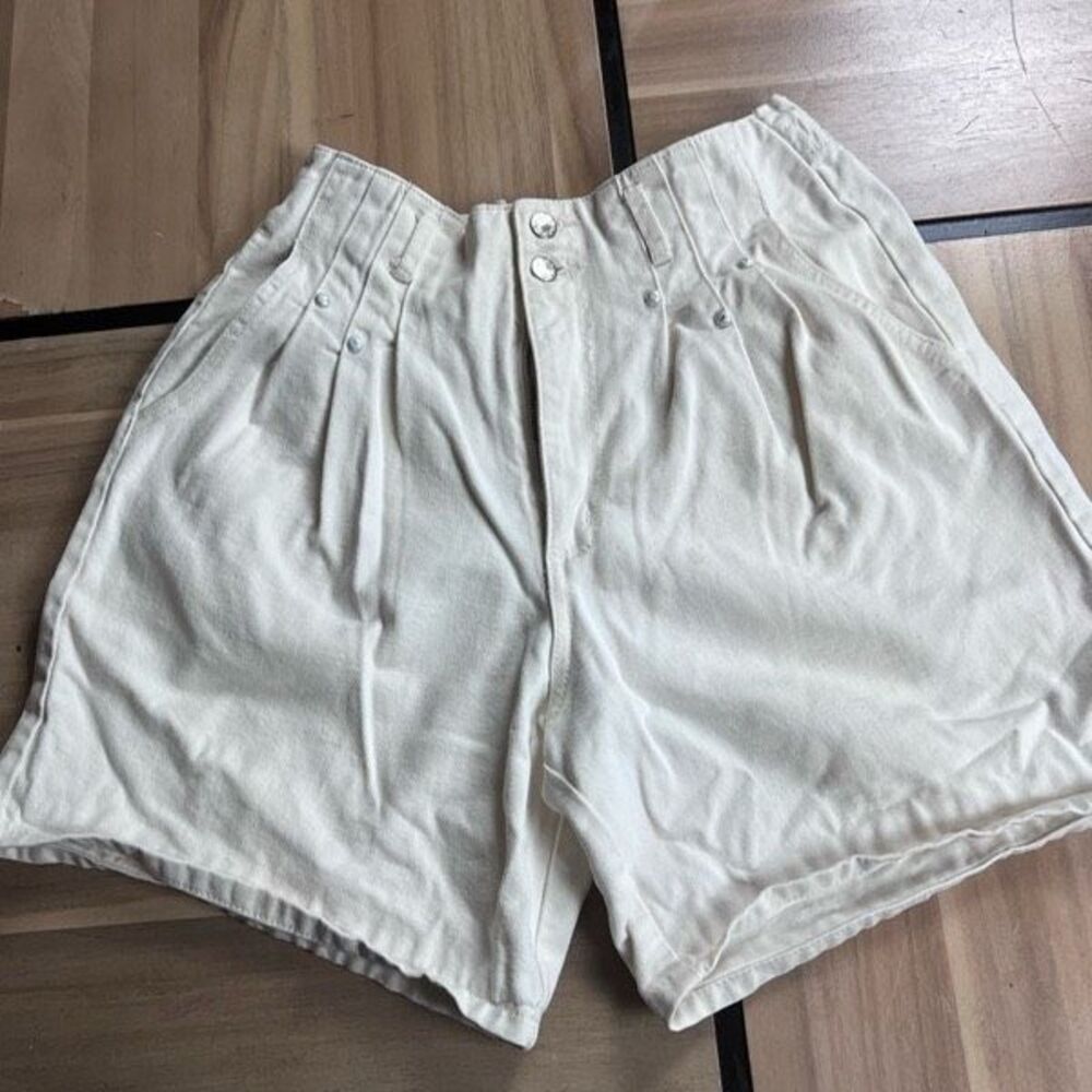 Love Tree Paper-bag Waist‎ Denim Shorts Medium Khaki Tan size large